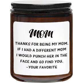Moms Last Nerve Candle,Oh Look It's on Fire Candle,Funny Mother’s Day Gift from Daughter & Son,Mom Birthday Gifts,Thanksgiving & Christmas Gifts,Vanilla & Lavender Scented Candles