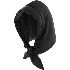 Winter Warm Triangle Bomber Hat Waterproof Thermal Ear Flap Trapper Hat Solid Color Brimless Ushanka Down Cotton Pilot Cap in Kuwait