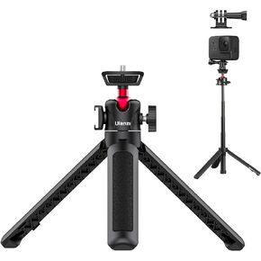 عصا حامل ثلاثي صغير لكاميرا Gopro - حامل ثلاثي القوائم للكاميرا MT-16 قابل للتمديد 4 مستويات تعديل 360 درجة رأس كروي حذاء بارد خفيف الوزن وملحقات مدونة فيديو محمولة لكاميرا Gopro DJI Action Insta360 المدمجة in Kuwait