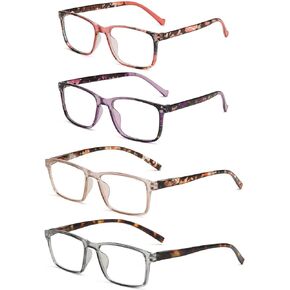 نظارات قراءة CVVTSPE مكونة من 4 قطع للرجال والنساء مضادة للضوء الأزرق، ومضادة للأشعة فوق البنفسجية/مضادة للوهج، نظارات خفيفة الوزن in Kuwait