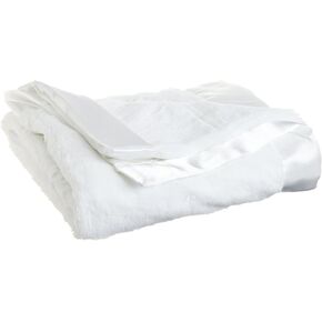 Little Me Unisex-Baby Newborn Neutral White Plush Stroller Blanket in Kuwait