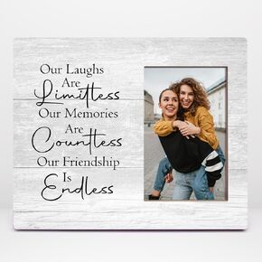 Orchroma Friends Gift Picture Frame,Inspirational Birthday Christmas Friendship Gift Graduation Gifts for Friends Classmates,Encouragement Wall Tabletop Picture Frames,8x10 Picture Frame