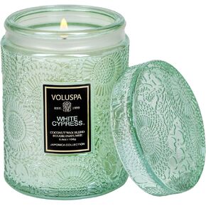 White Cypress - Small by Voluspa for Unisex - 5.5 oz Candle