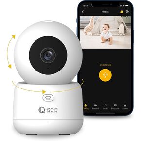 كاميرا مراقبة داخلية QSEE، كاميرا واي فاي 3 ميجابكسل لمراقبة الأطفال، صوت ثنائي الاتجاه، زر الاتصال، اكتشاف الإنسان والحيوانات الأليفة، تتبع الحركة، رؤية ليلية، كاميرا IP لاسلكية قابلة للإمالة، المنزل الذكي (Hestia 3T) in Kuwait