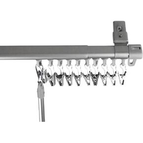 Baton Draw Adjustable Rod 66-120 inch - Black in Saudi Arabia