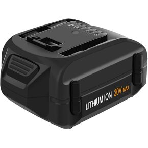 Dosctt 【تم ترقيته إلى 6000 مللي أمبير في الساعة】 بطارية بديلة 20 فولت 6.0 أمبير WA3578 متوافقة مع بطارية ليثيوم Worx 20 فولت WA3525 WA3520 WA3575 WG151s WG155s WG251s WG540s WG890 WG891 WG255s WG545s in Kuwait