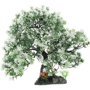 OATIPHO Fish Tank Landscaping Tree Flower Plants Aquarium Decor Fake Tree Decor Light House Decorations for Home Aquarium Artificial Tree Fish Tank Accessories Lighthouse Animal Resin