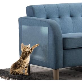 واقي الأثاث من خدش القطط من كيتجو - 12 قطعة، واقي أريكة مضاد للخدش، واقي خدش شفاف للقطط لأثاث طاولة كرسي الأريكة، واقي زاوية القطط، مقاسين in Kuwait