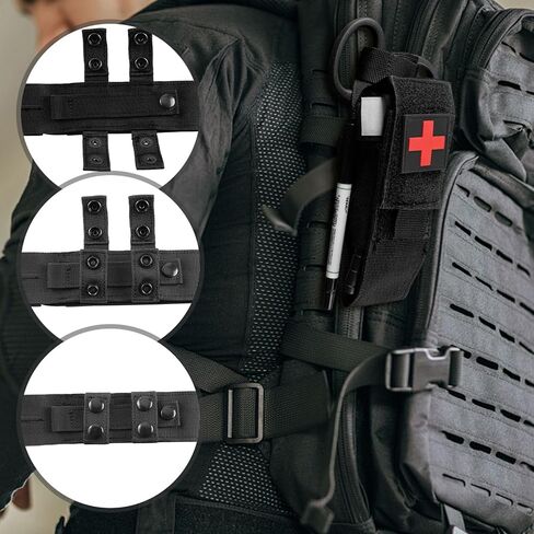 مجموعة أكياس عاصبة تكتيكية من RTMGOB مع عاصبة ومقص، مناسبة للأنشطة الخارجية مثل ركوب الدراجات وتسلق الجبال والسفر والتخييم (بني) in Kuwait