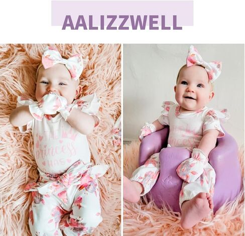 ملابس Aalizzwell للفتيات الصغيرات الصيفية مكونة من 5 قطع in Kuwait