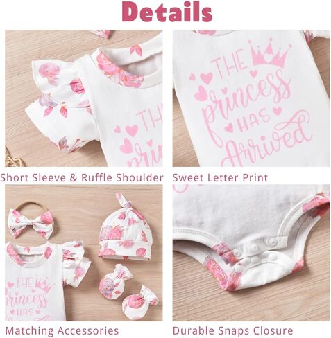 ملابس Aalizzwell للفتيات الصغيرات الصيفية مكونة من 5 قطع in Kuwait