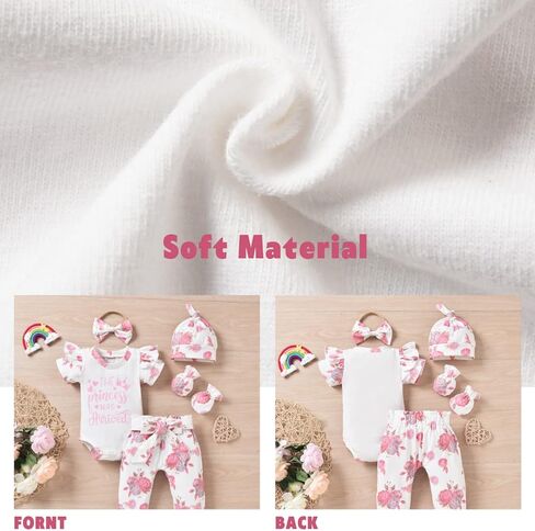 ملابس Aalizzwell للفتيات الصغيرات الصيفية مكونة من 5 قطع in Kuwait