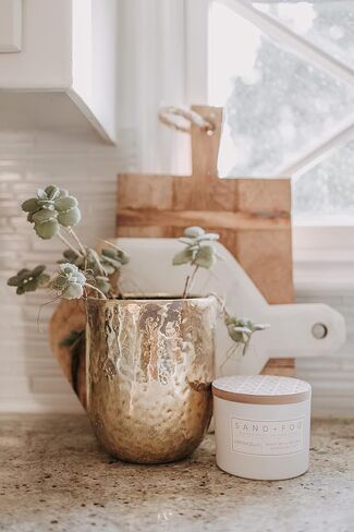 Sand + Fog Scented Candle - Vanilla Sandalwood – Additional Scents and Sizes – 100% Cotton Lead-Free Wick - Luxury Air Freshening Jar Candles - Perfect Home Decor – 12oz in Kuwait
