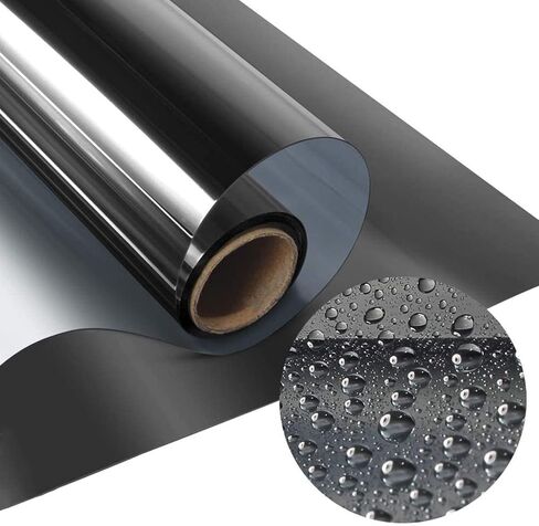 Window Privacy Film See Out Not in Window Film Sun Blocking Home Window Tint Film Heat Control One Way Window Film Exterior Window Tinting Film for Home, 16 in. x 20 FT in Kuwait