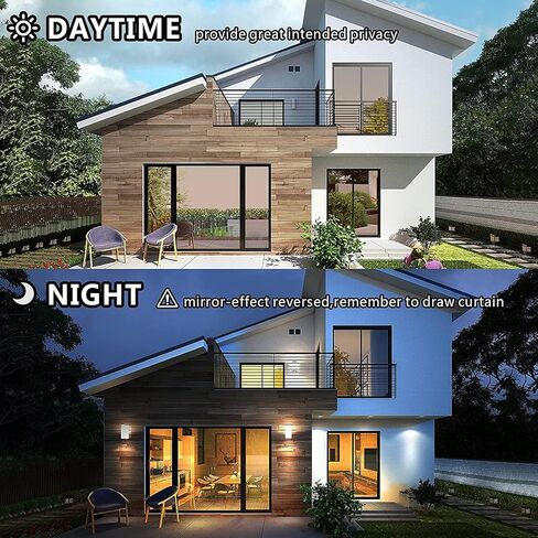 Window Privacy Film See Out Not in Window Film Sun Blocking Home Window Tint Film Heat Control One Way Window Film Exterior Window Tinting Film for Home, 16 in. x 20 FT in Kuwait