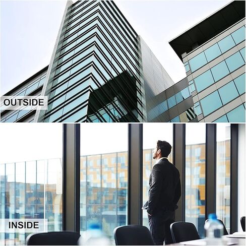 Window Privacy Film See Out Not in Window Film Sun Blocking Home Window Tint Film Heat Control One Way Window Film Exterior Window Tinting Film for Home, 16 in. x 20 FT in Kuwait