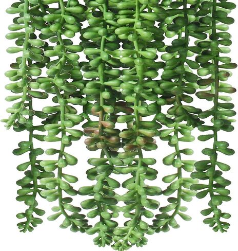 3pcs Fake String of Pearls Plant Artificial Hanging Plants Faux String of Pearls Artificial Succulents Plants Artificial String of Pearls Plants Fake Hanging Plant (Succulents) in Kuwait