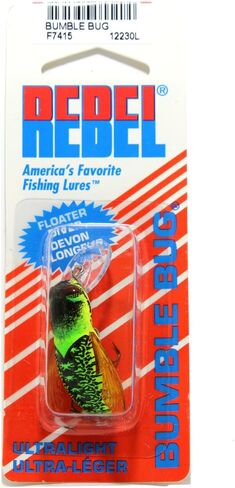 Rebel Lures Bumble Bug Topwater/Crankbait Fishing Lure, 1 1/2 Inch, 7/64 Ounce in Kuwait