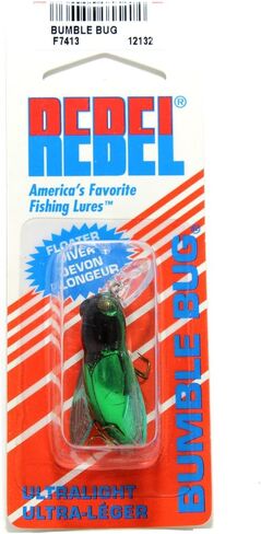 Rebel Lures Bumble Bug Topwater/Crankbait Fishing Lure, 1 1/2 Inch, 7/64 Ounce in Kuwait