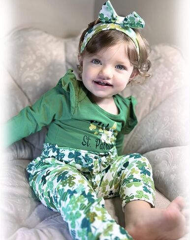 HINTINA Preemie حديثي الولادة طفلة أول ملابس عيد القديس باتريك in Saudi Arabia