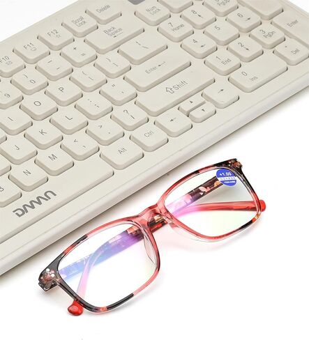 CVVTSPE 4 Pack Men's and Women's Reading Glasses Anti-Blue Light, Anti-UV/Anti-Glare Filtering Lightweight Glasses in Saudi Arabia