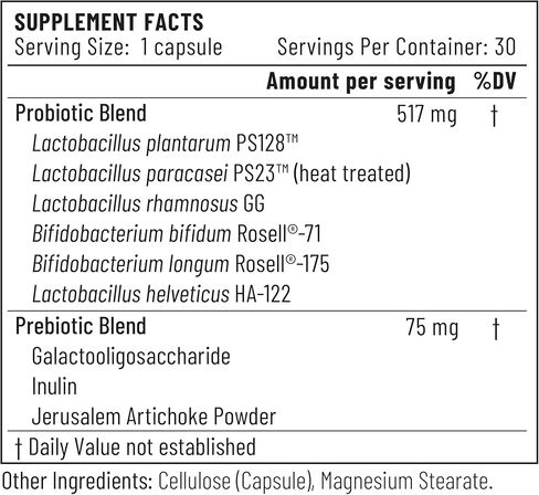MicroVita® Focus by Accentrate - Focus-Supporting Probiotic Capsules - Supports Memory, Healthy Sleep Patterns, and Gut Health - 30-Day Supply in Kuwait
