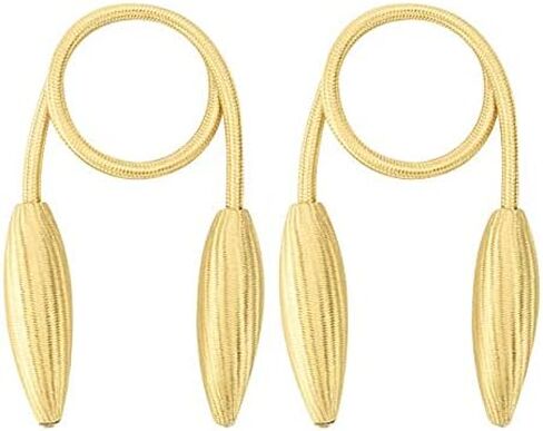 2 Pack Curtain Tiebacks, 2019 New Convenient Drape Tieback, Decorative Rope Holdback Holder for Home Office Decoration (Blue) in Saudi Arabia