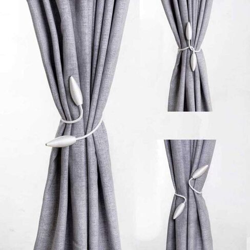 2 Pack Curtain Tiebacks, 2019 New Convenient Drape Tieback, Decorative Rope Holdback Holder for Home Office Decoration (Blue) in Saudi Arabia