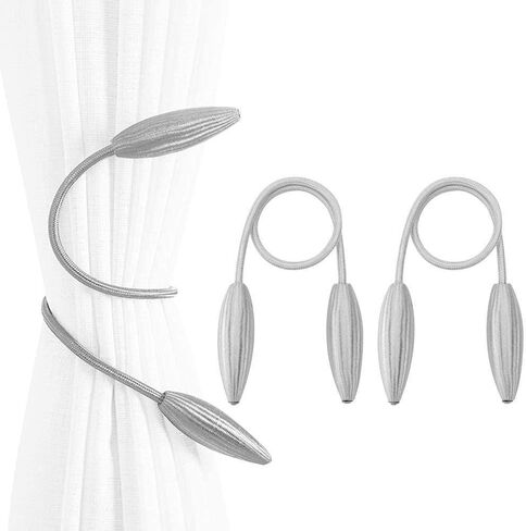 2 Pack Curtain Tiebacks, 2019 New Convenient Drape Tieback, Decorative Rope Holdback Holder for Home Office Decoration (Blue) in Saudi Arabia
