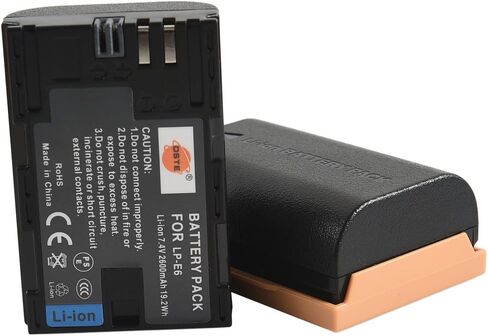 DSTE Replacement for Pro BG-E6 BGE6 Vertical Battery Grip + 2X LP-E6 LP-E6N Compatible Canon EOS 5D Mark II 5D2 SLR Digital Camera in Saudi Arabia
