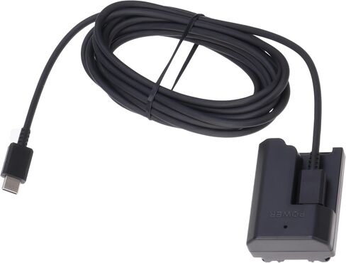 كابل محول الطاقة USB-C من النوع C ملفوف من Fotga + بطارية وهمية NP-FZ100 لكاميرا Sony ZV-E1 FX3 FX30 ILME-FX30B A1 A7C A7III A7RIII A7SIII A7RM4 A7RIV A7RV A9 II A6600 A6700 A7CR A7CII in Saudi Arabia