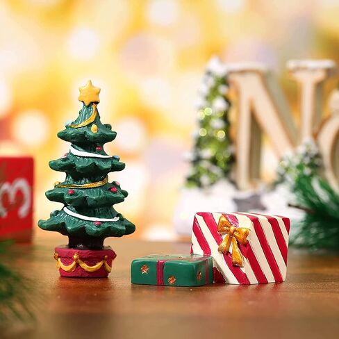 Christmas Aquarium Decoration,Christmas Tree Resin Oranment Fish Tank Decoration for Holiday Fish Tank Supplies Table Decor in Kuwait