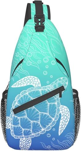 QISENTIS Casual Sling Bag Crossbody Shoulder Backpack Gym Sports Travel Hiking Daypack Chest Bag Small Backpack for Women Men in Kuwait