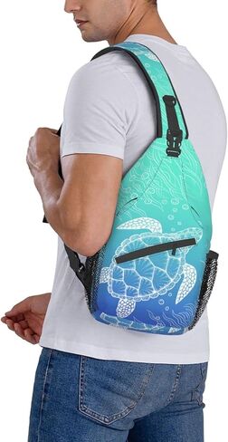QISENTIS Casual Sling Bag Crossbody Shoulder Backpack Gym Sports Travel Hiking Daypack Chest Bag Small Backpack for Women Men in Kuwait