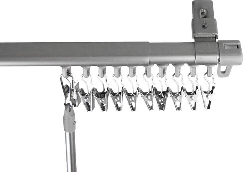 Baton Draw Adjustable Rod 66-120 inch - Black in Saudi Arabia