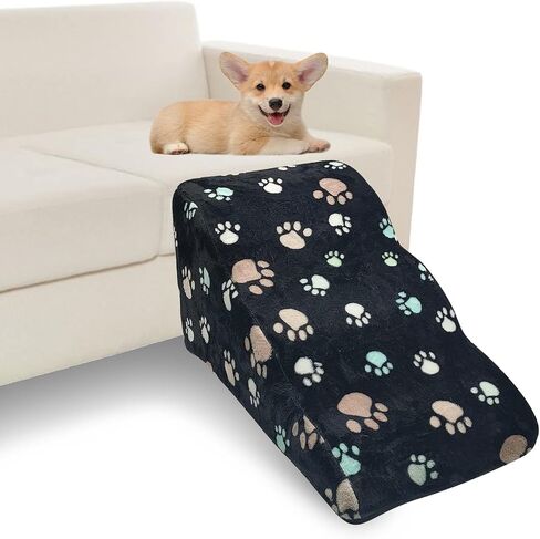 Hamiledyi Detachable Dog Stairs High Density Sponge Dog Ramp Soft Breathable Pet Steps for Small Dogs Cats Other Dogs Injured,Older Cats and Pets with Joint Pain. (Small 3 Tiers) in Saudi Arabia