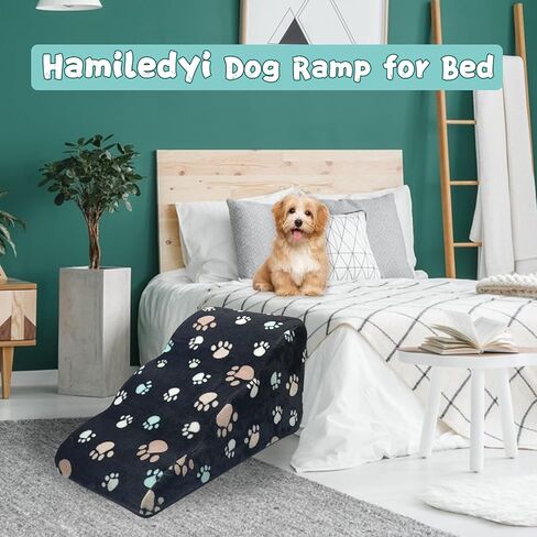 Hamiledyi Detachable Dog Stairs High Density Sponge Dog Ramp Soft Breathable Pet Steps for Small Dogs Cats Other Dogs Injured,Older Cats and Pets with Joint Pain. (Small 3 Tiers) in Saudi Arabia
