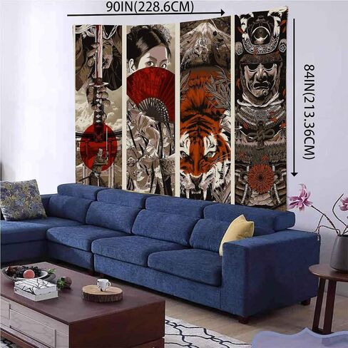 Aidatain النمط الياباني نسيج الساموراي مايكو نسيج الجدار لغرفة النوم نسيج النمر الفانيلا 80x60 جبل فوجي الجمالية بطانية الشاطئ المعيشة غرفة الطعام كلية النوم الجدار شنقا GTFNAT0032 in Kuwait