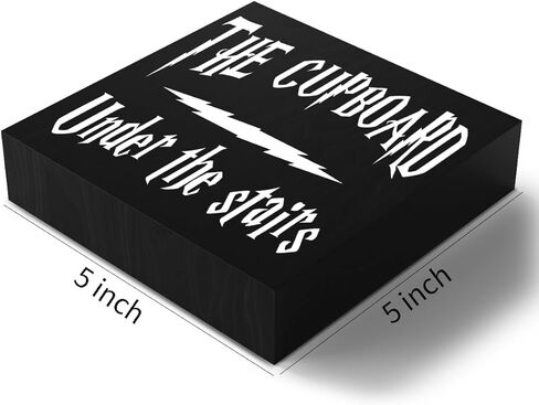 خزانة حديثة صندوق خشبي لافتة ديكور للطاولة لوحة الخزانة تحت الدرج صندوق خشبي لافتة فنية رف منزلي ديكور مكتبي 5 × 5 بوصات in Kuwait