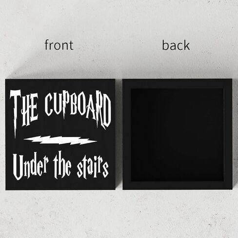 خزانة حديثة صندوق خشبي لافتة ديكور للطاولة لوحة الخزانة تحت الدرج صندوق خشبي لافتة فنية رف منزلي ديكور مكتبي 5 × 5 بوصات in Kuwait