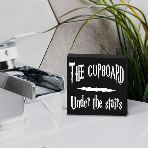 خزانة حديثة صندوق خشبي لافتة ديكور للطاولة لوحة الخزانة تحت الدرج صندوق خشبي لافتة فنية رف منزلي ديكور مكتبي 5 × 5 بوصات in Kuwait