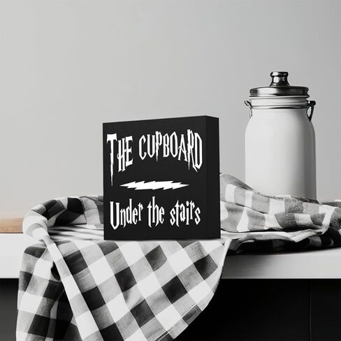 خزانة حديثة صندوق خشبي لافتة ديكور للطاولة لوحة الخزانة تحت الدرج صندوق خشبي لافتة فنية رف منزلي ديكور مكتبي 5 × 5 بوصات in Kuwait