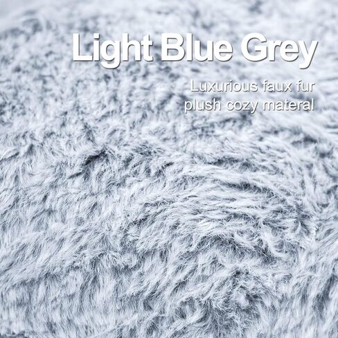 سرير الكلاب N&V متوسط ​​الحجم على شكل دونات، قاعدة إسفنجية لتقويم العظام تساعد حيوانك الأليف على التخلص من آلام المفاصل والعضلات، غطاء من الفرو الصناعي قابل للغسل، مستدير، متوسط، إسبرسو كريمي in Kuwait