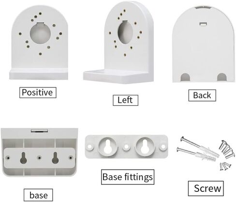 في-فيابيليداد حامل امان يثبت على الحائط على شكل حرف L بزاوية قائمة لكاميرا سي سي تي في قبة اللوازم المنزلية بمقاس عالمي سهل التركيب من بلاستيك ايه بي اس in Kuwait