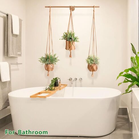 3 Pack Fake Hanging Plants with 3 Plant Hangers,Artificial Plants Eucalyptus Rosemary Potted with Rod for Office Farmhouse Home Living Room Bathroom Bedroom Aesthetic Wall Windowsill Greenery Decor in Kuwait