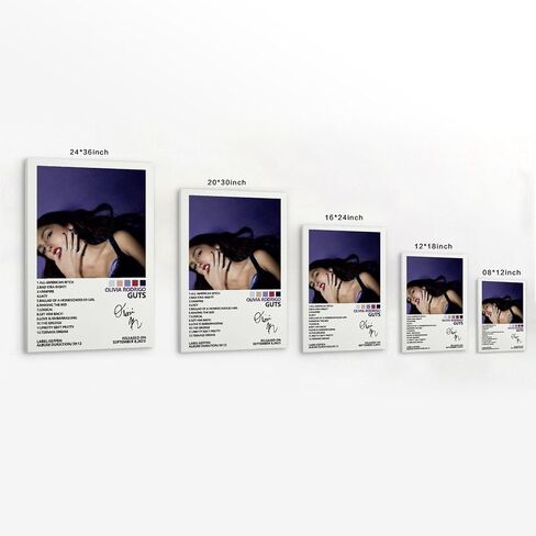 MOMYO Olivia Poster Rodrigo Guts Album Cover Poster Posters for Room Aesthetic Canvas Wall Art Bedroom Decor 12x18inch(30x45cm) in Saudi Arabia