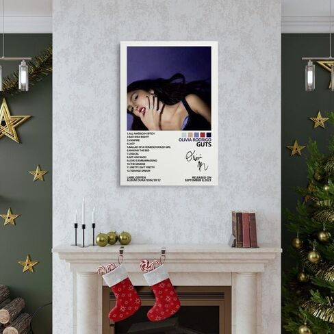 MOMYO Olivia Poster Rodrigo Guts Album Cover Poster Posters for Room Aesthetic Canvas Wall Art Bedroom Decor 12x18inch(30x45cm) in Saudi Arabia