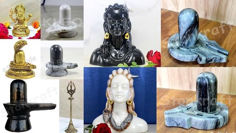 eSplanade Brass Shivling with Sheshnag | Shiva Lingam Shiv Ling Idol Murti Natraj for Home Decor or Daily Pooja/puja(Lingam) in Saudi Arabia