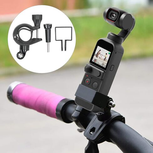 Hilitand Mini Bicycle Camera Mount, Motorcycle Mount Camera Mount Holder for Bicycle Mount for DJI OSMO Pocket 2 Easy to Install in Kuwait