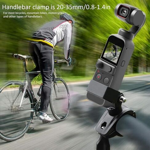 Hilitand Mini Bicycle Camera Mount, Motorcycle Mount Camera Mount Holder for Bicycle Mount for DJI OSMO Pocket 2 Easy to Install in Kuwait